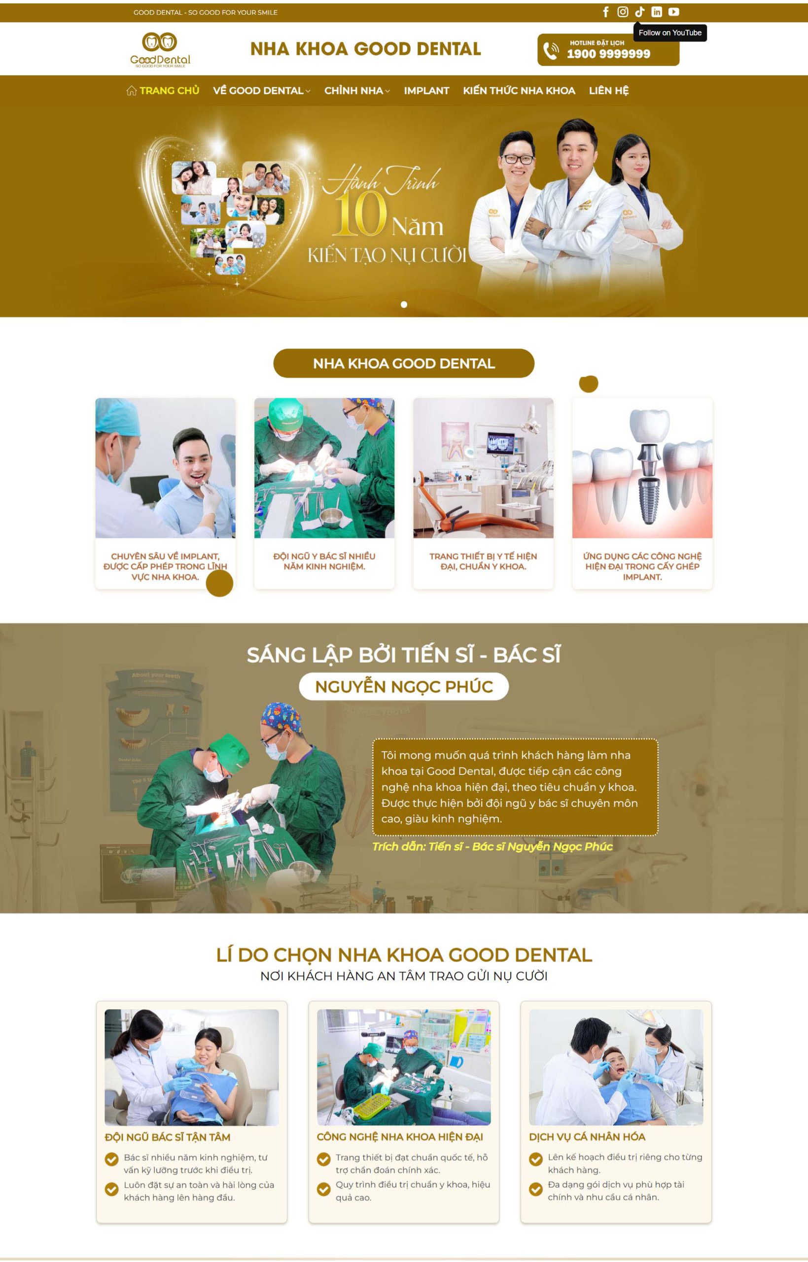 Theme WordPress nha khoa, thẩm mỹ viện, spa 01
